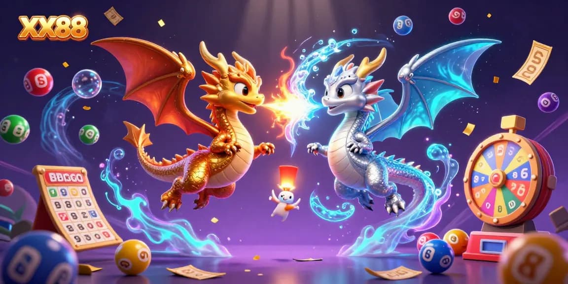 Place bets with excitement at XX88, featuring dynamic lottery elements and magical dragons.