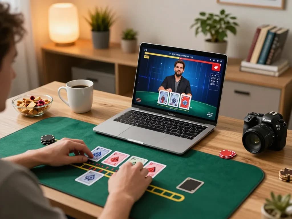 Engaging live dealer game at home using https://tip88.locker/ for responsible gaming.