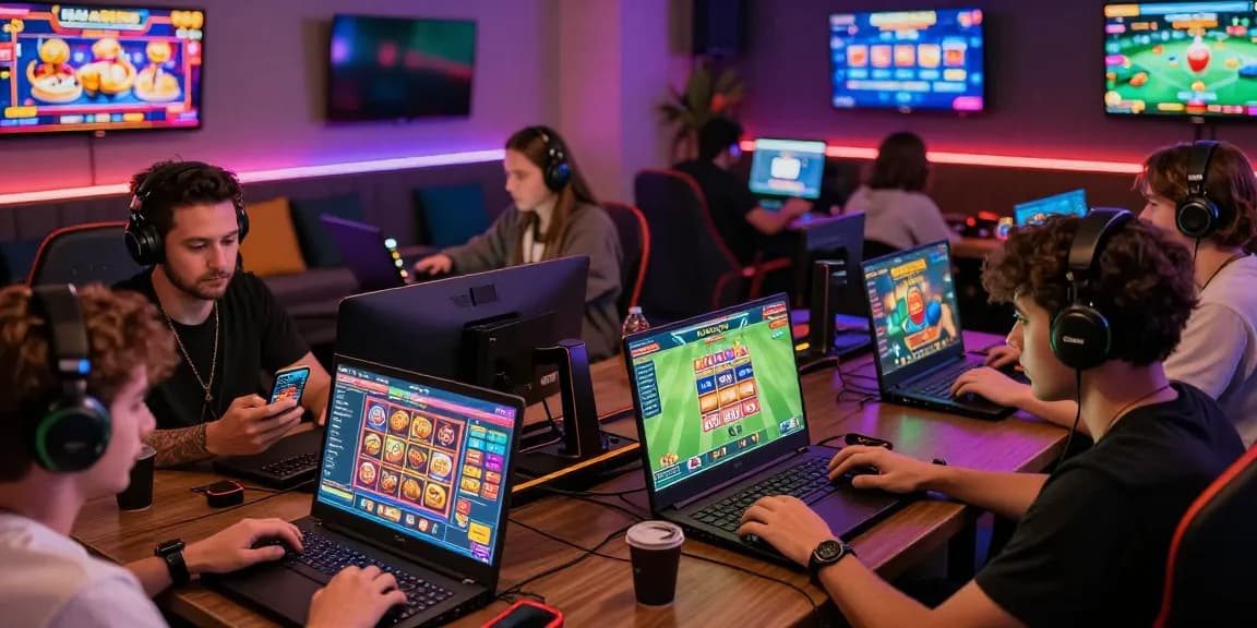 Players enjoying bl555 online gaming with vibrant graphics and live casino atmosphere.