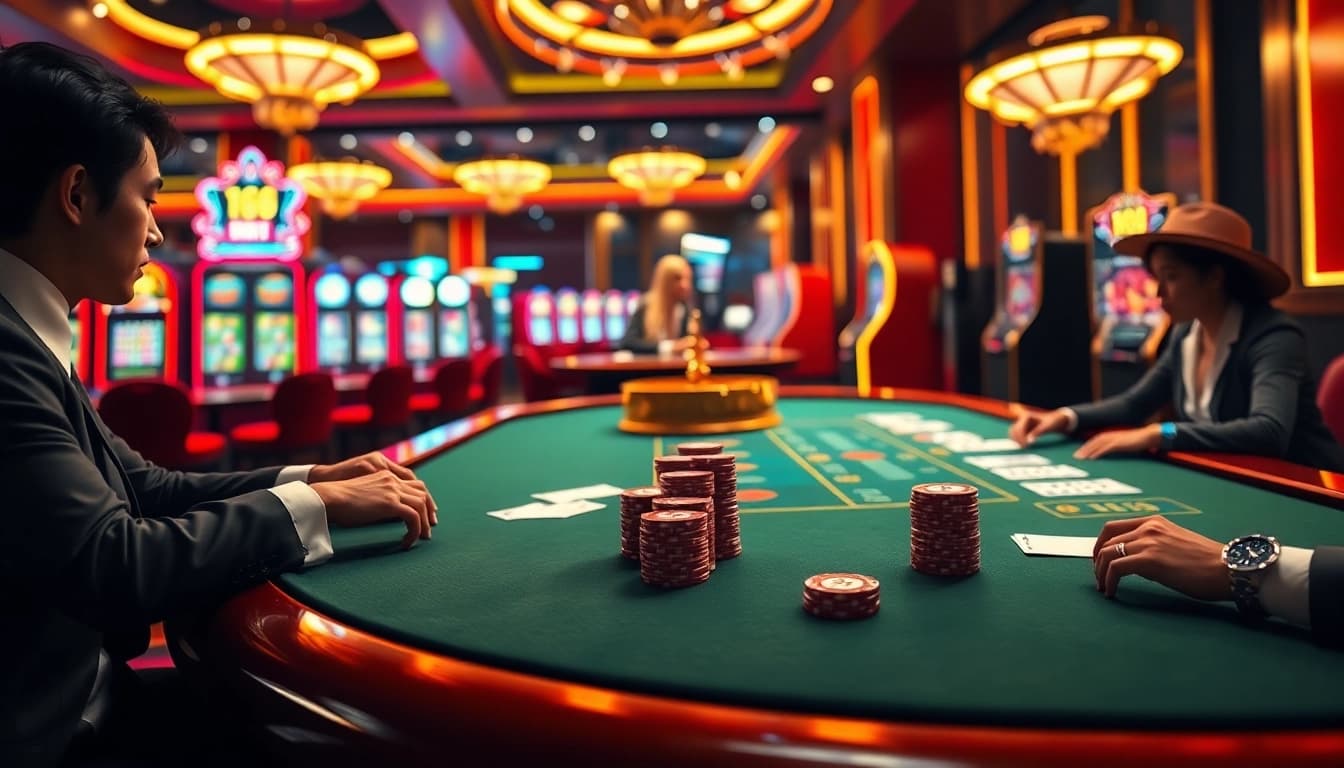 The TG88 brand shines in a luxurious casino scene with poker chips and a roulette wheel.