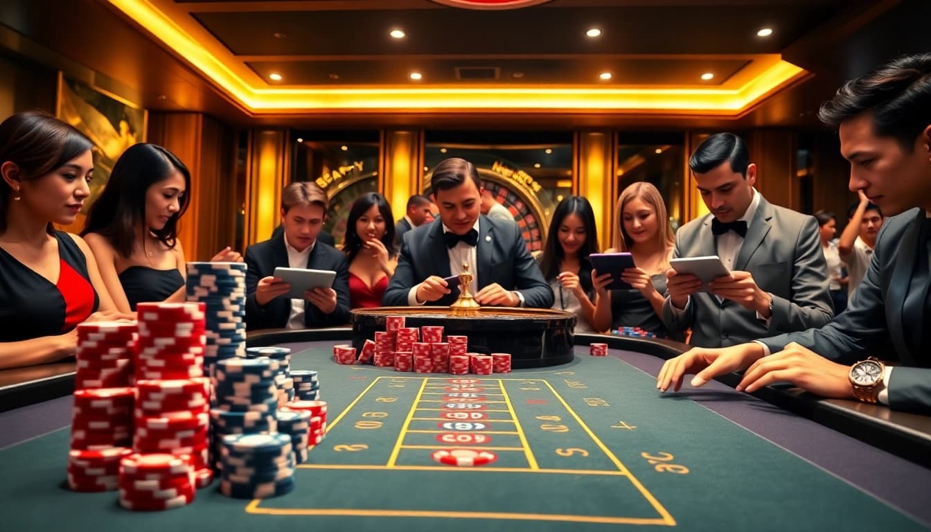 Playing poker and roulette at RR88 for an exciting gambling experience.