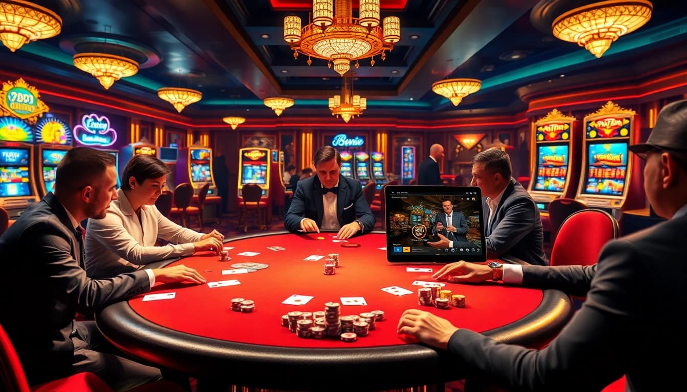 Engage in the thrilling experience at 78win com with an advanced online casino atmosphere featuring poker, chips, and excitement.