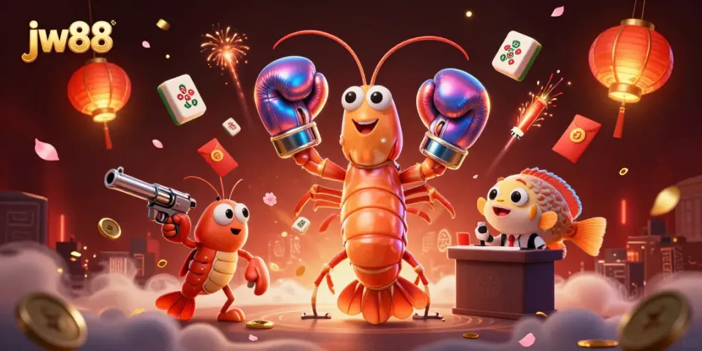 Experience thrilling gameplay with jw88 as vibrant sea creatures engage in dynamic casino action.