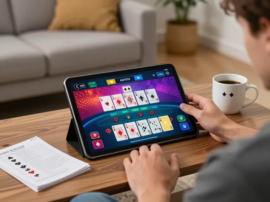 Engaging in live dealer blackjack as part of vivu88 online gaming experience.