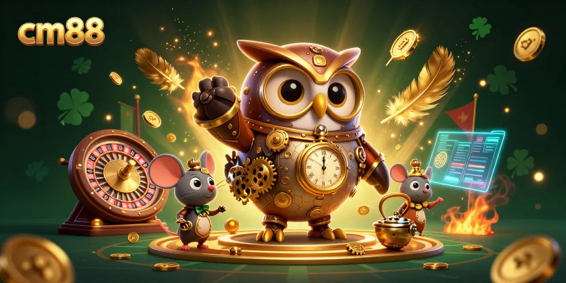Spin vibrant roulette and win at cm88 casino with engaging steampunk characters.