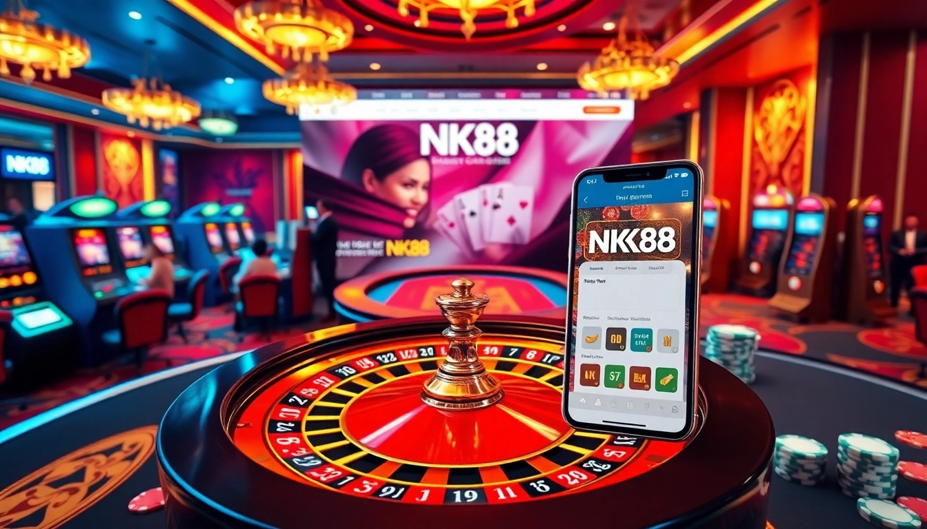 Gambling at https://nk88zz.bio/ with engaging online casino games, luxurious setting, and high stakes.