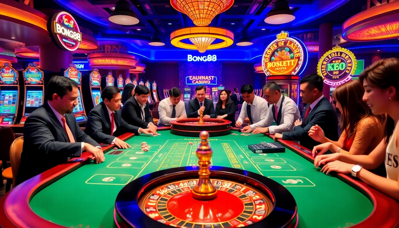 Experience Kèo Bong88 action at an upscale betting table filled with excitement and competition.