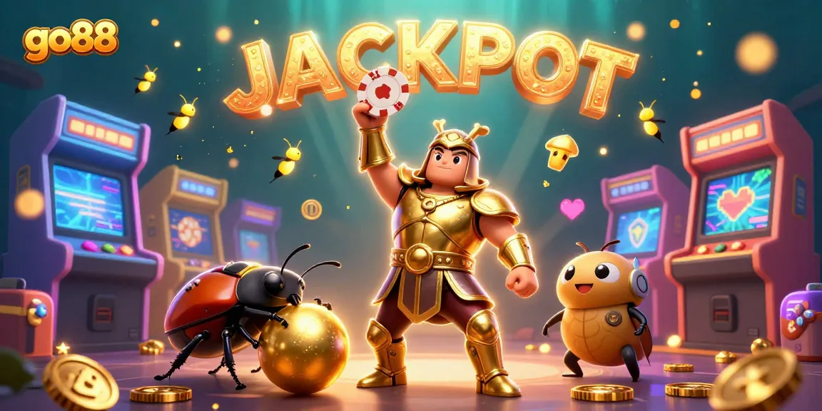Spin to win with go88 in a vibrant casino scene showcasing victory and excitement.