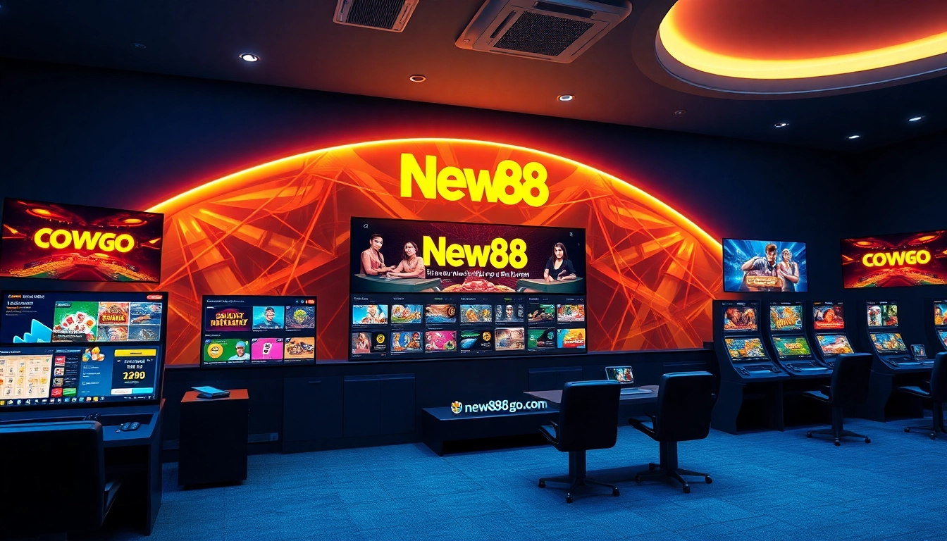 Discover the engaging online gaming experience at new88go.com, featuring a vibrant casino atmosphere.