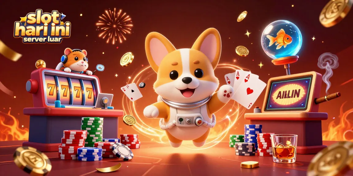 Experience the thrill of slot gacor hari ini server luar with a vibrant space casino scene showcasing unique gaming elements.