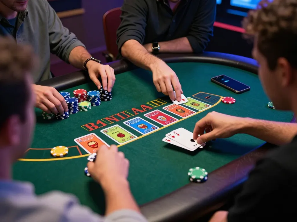Players strategizing in a digital blackjack game at sunwingo online casino for enhanced gaming experience.