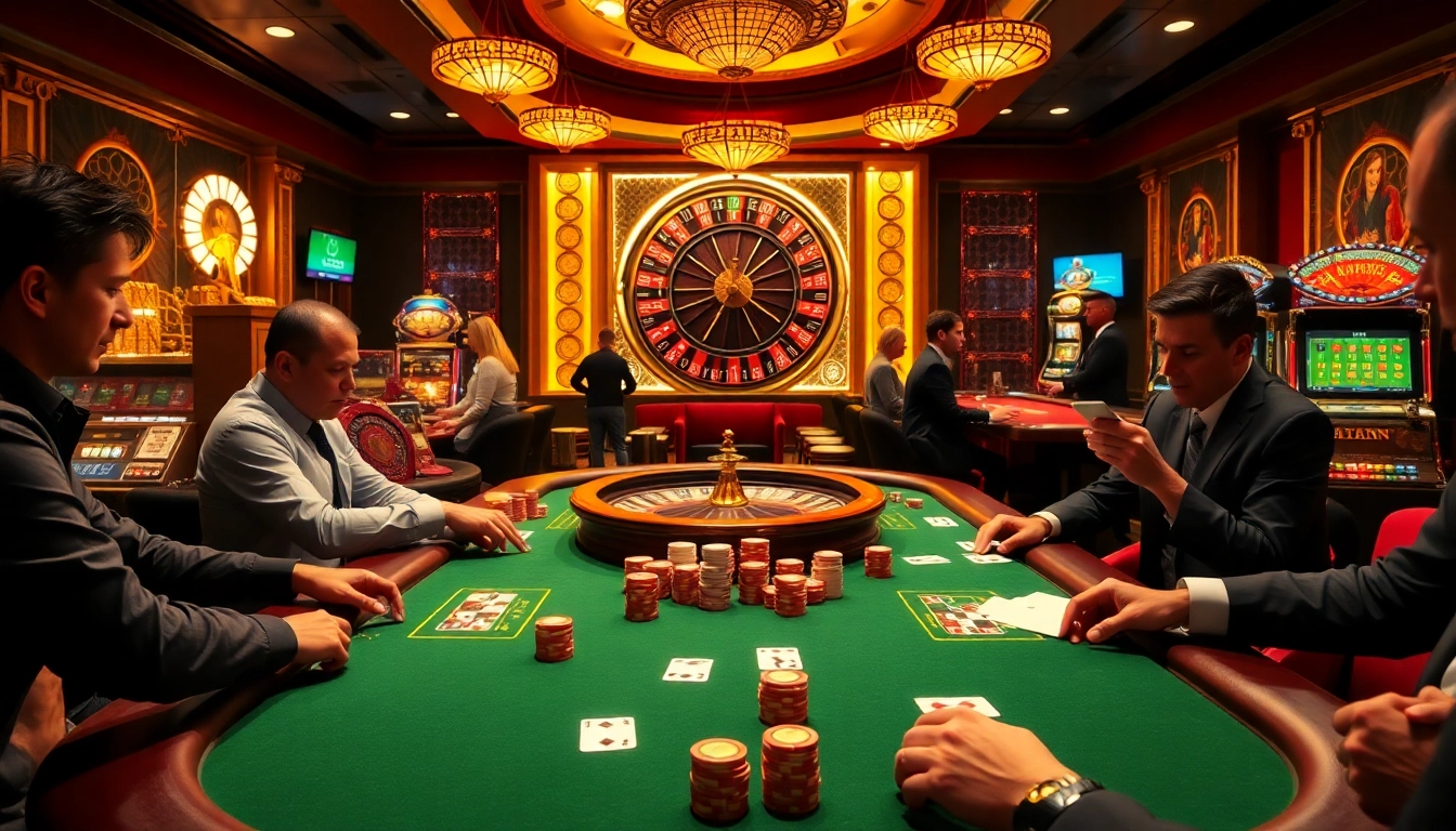 Engage with the excitement at https://789p.directory/ where players strategize with poker chips at a lively casino table.