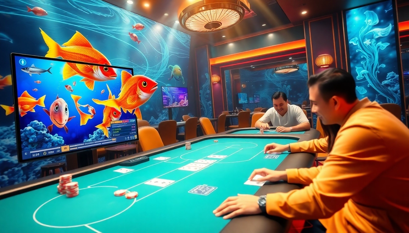 Bắn cá Da88 gaming scene showcasing vibrant graphics and engaging underwater action