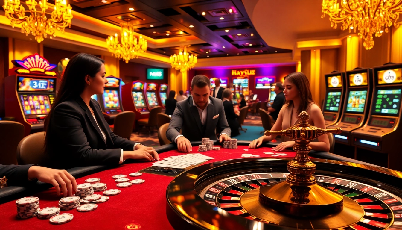 Experience the excitement of online gambling at hay88-teamala.us.com with vibrant casino tables and thrilling gameplay.