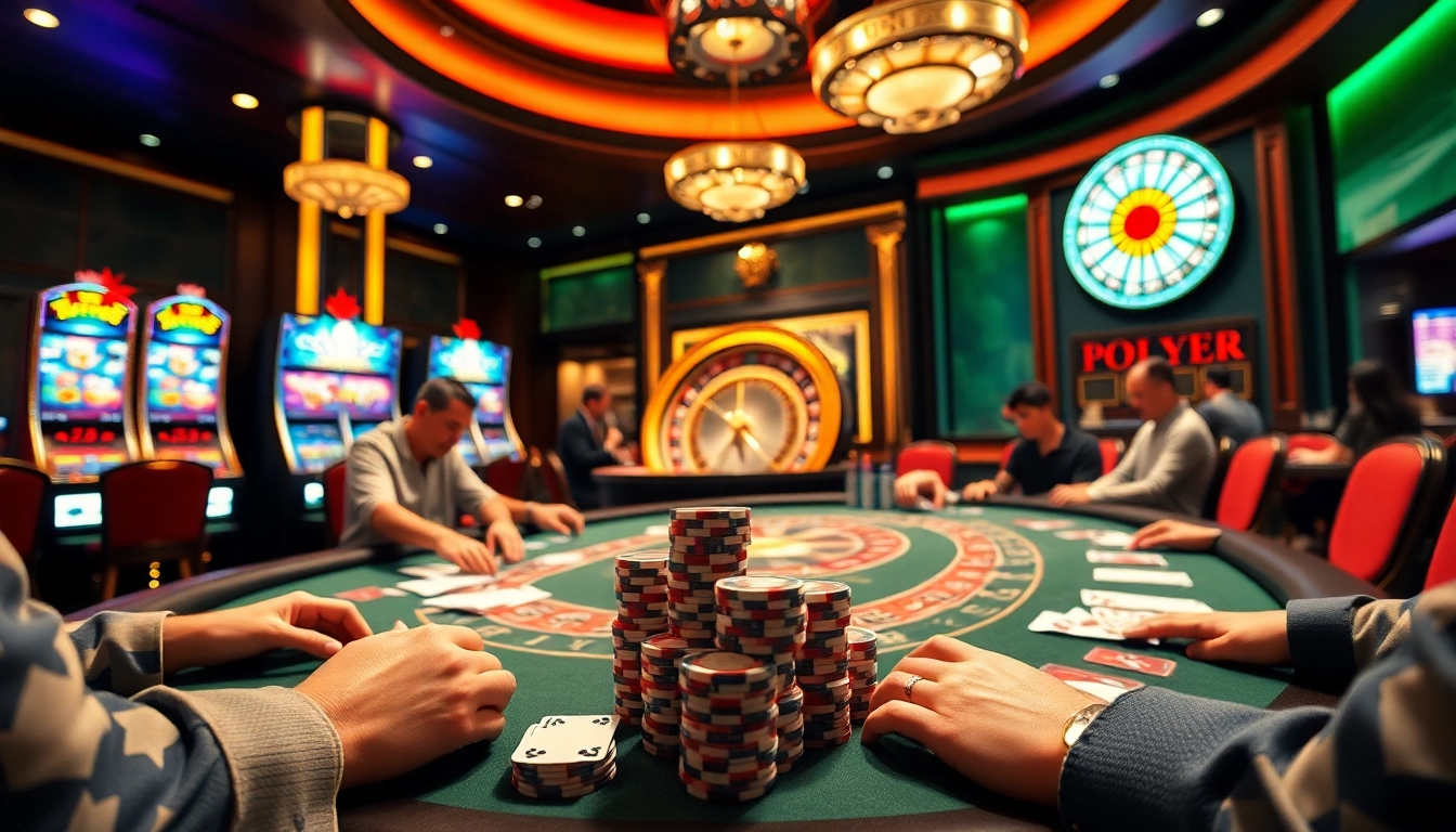 Experience the excitement of f168 with vibrant casino tables and engaging gameplay elements.