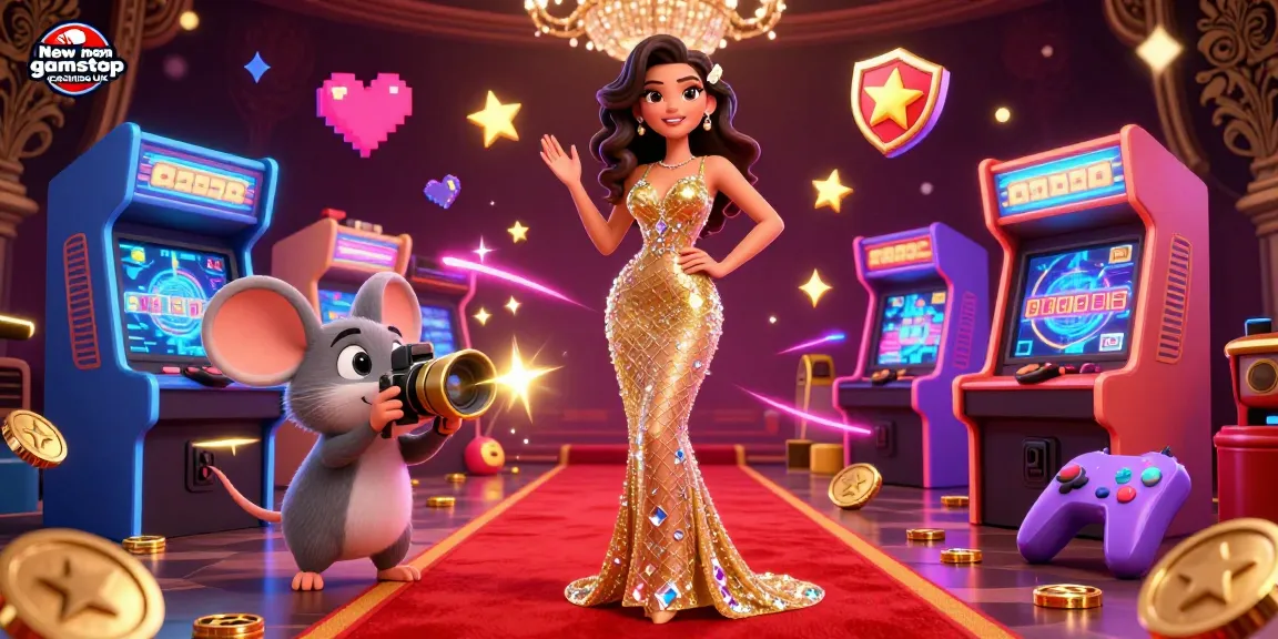 Engage with New non gamstop casinos UK in a vibrant 3D illustration showcasing casino games and excitement.