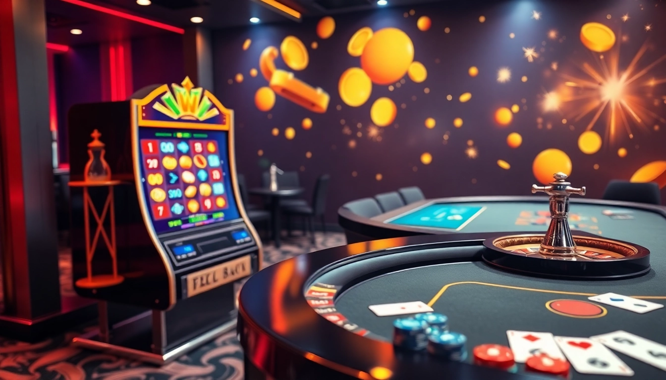 Experience the thrill of LuckyWin with vibrant slot machines and live casino tables.