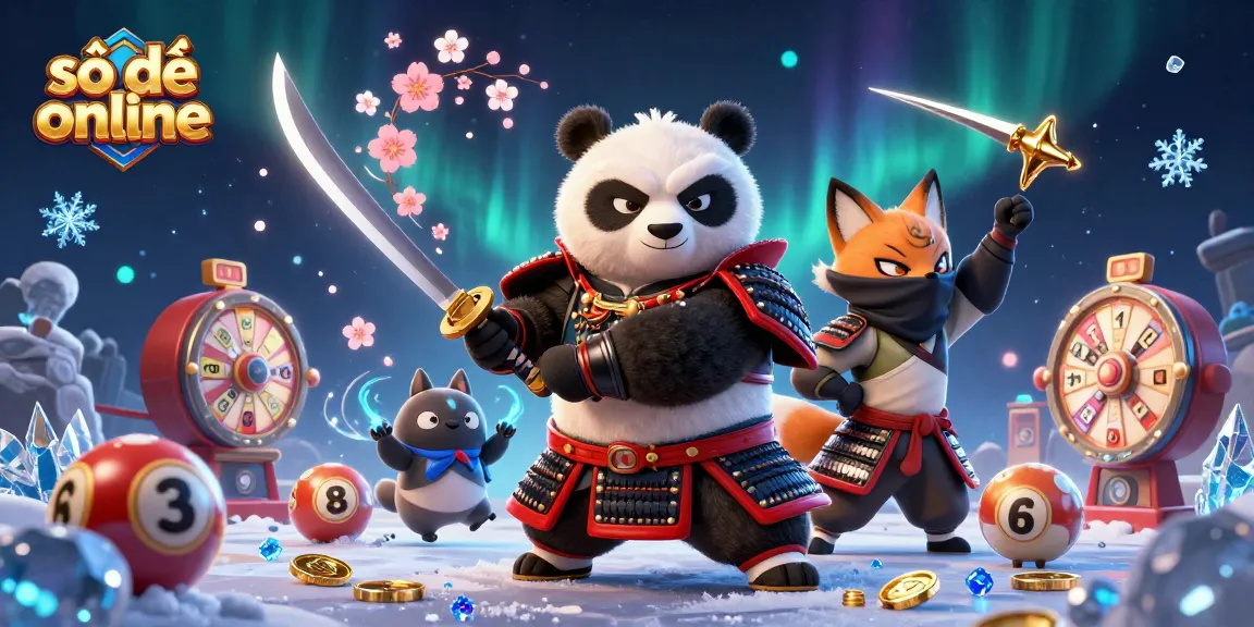 Savor the excitement of số đề online with vibrant illustrated action featuring a samurai panda and ninja fox.