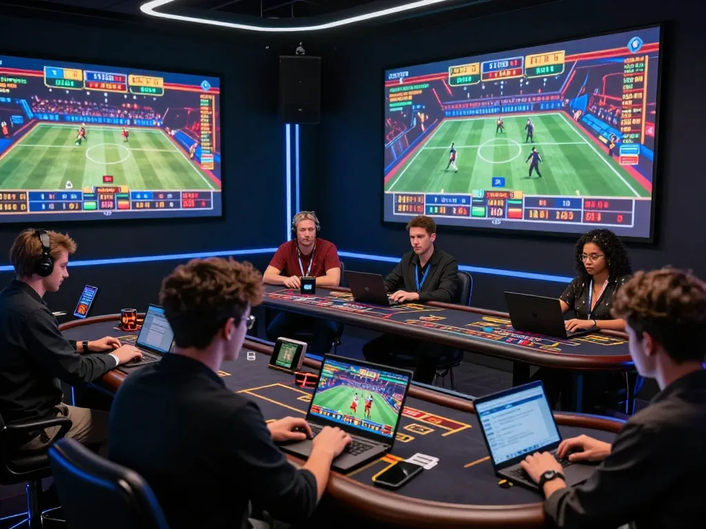 Engaging online gambling scene showcasing players using 789Win platform with vibrant game graphics and real-time betting.