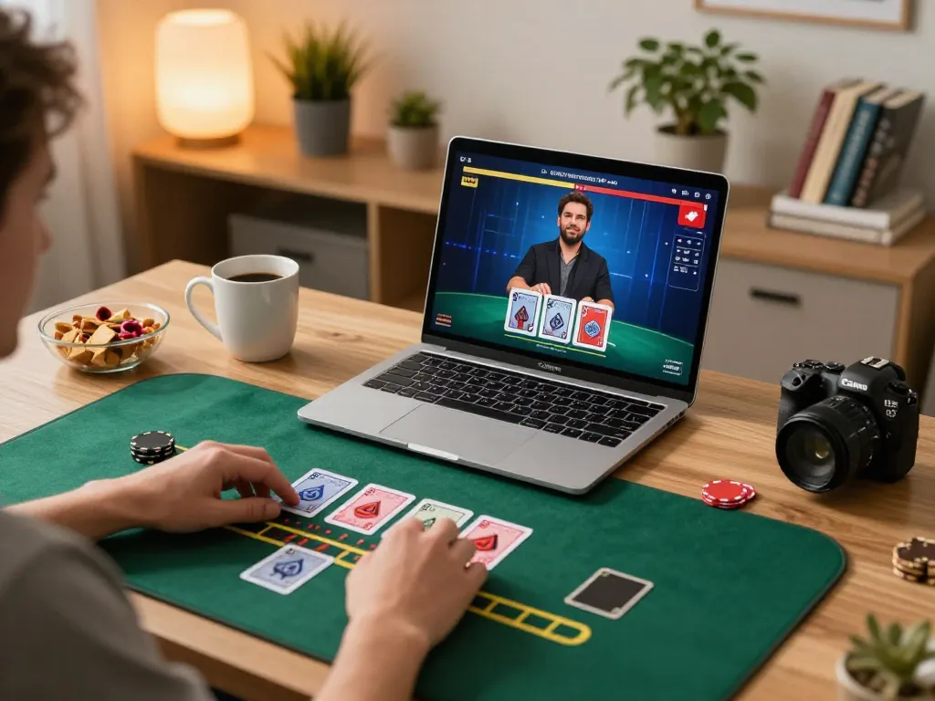 Engaging live dealer game at home using https://tip88.locker/ for responsible gaming.