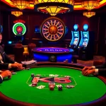 Sinta a emoção de uma partida KK55 de poker com fichas vibrantes e jogadores elegantes.