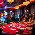 Engaging gameplay experiences at trang chủ kim88 with players enjoying casino games, chips, and cards.
