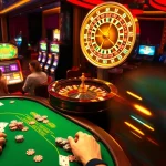 Engaging scene of luxury gambling with poker chips, cards, and roulette wheel - hidden wiki 2026 context.