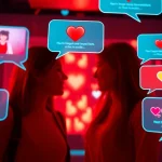 Engaging spicy chat AI interface showcasing lively conversations in vibrant colors.