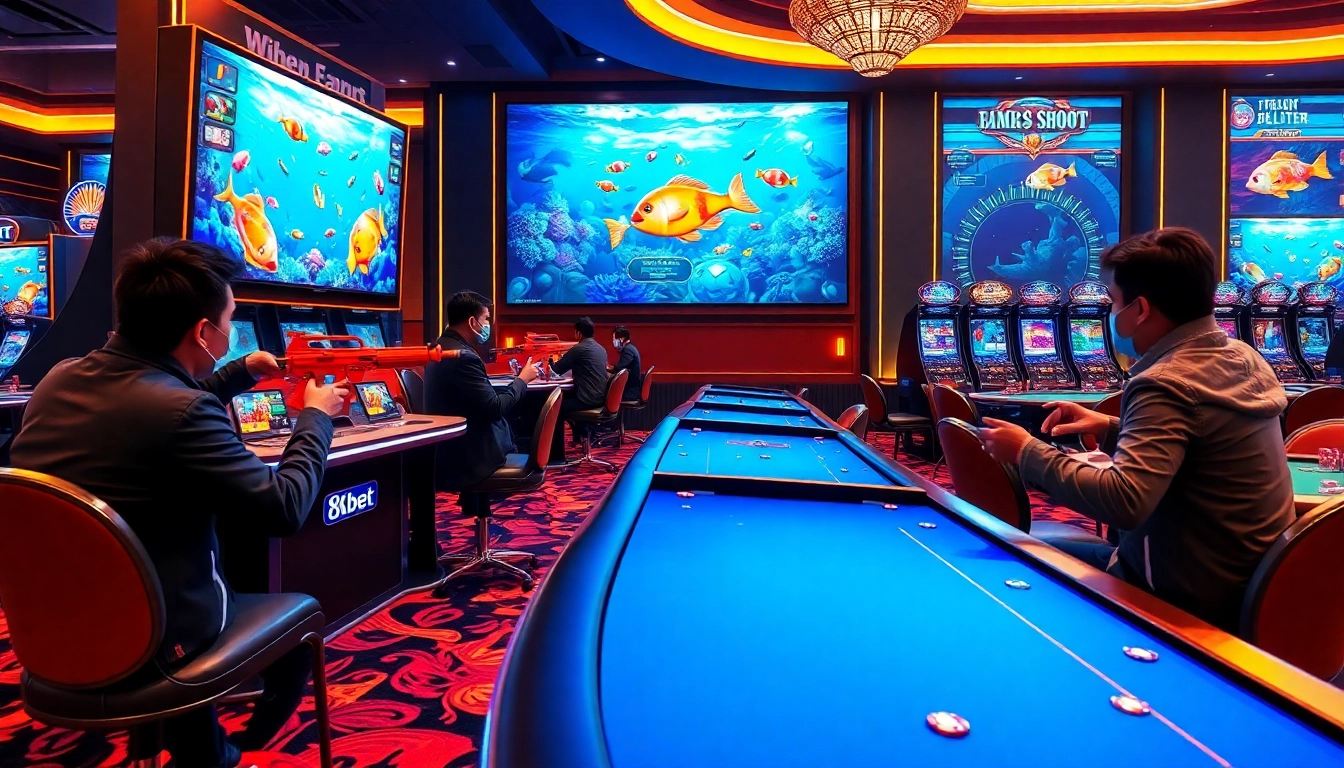 Engage in Bắn cá 8KBET, where players aim for colorful fish in a dynamic underwater casino.