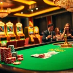 Sunwin table game scene with vibrant colors, poker chips, and casino excitement