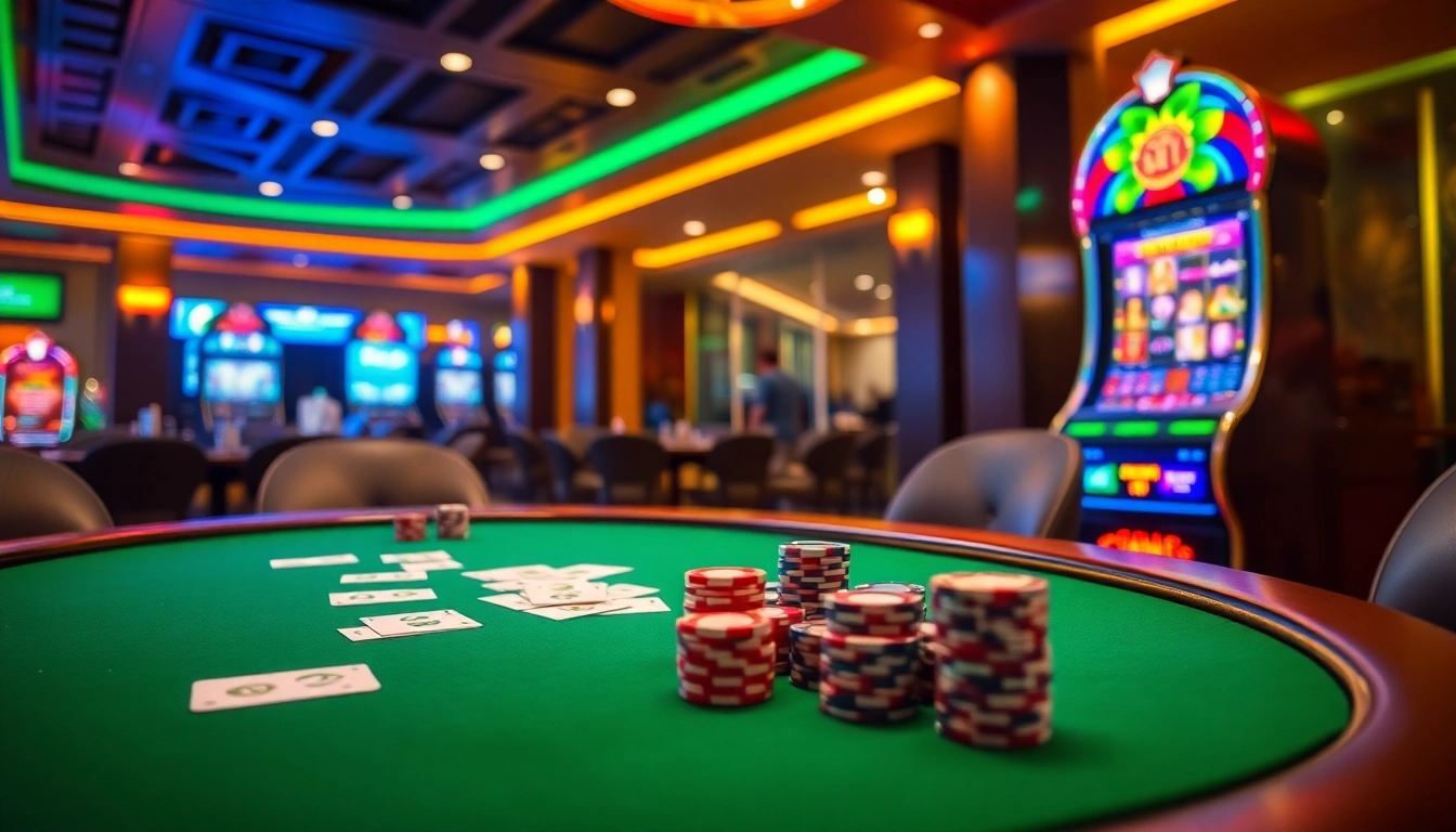 Experience thrilling gaming action at trang chủ TR88 with vibrant tables and exciting slot machines.