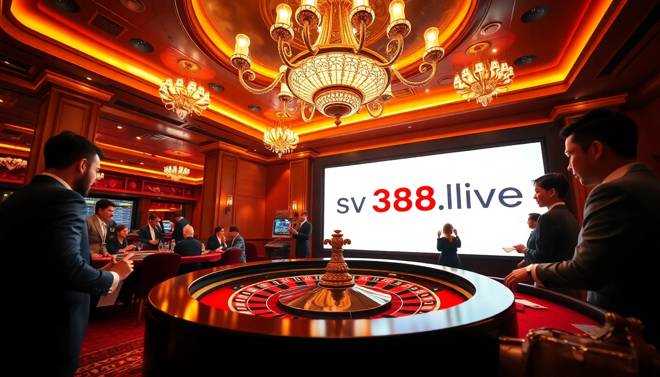Experience dynamic online betting at sv388win.live with players enjoying roulette and poker.