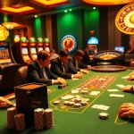 Experience the thrill of high-stakes poker at okwin's luxurious gaming table.