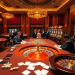 Experience the excitement of tr88 game with dynamic casino visuals featuring poker tables and slot machines.