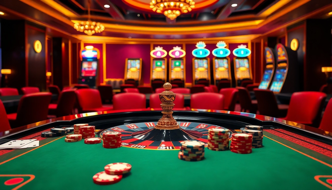 Bong88.casa: Engaging players at a luxurious casino table with poker chips and cards.