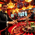 Players experiencing the luxury of gambling at 11uu with poker chips and a roulette wheel.