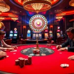 SODO CASINO 66 players engaging in a high-stakes poker game surrounded by vibrant casino elements.