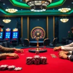 Professional players engaged at a poker table highlighting the allure of NK88 casino gaming.