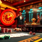 Players enjoying an exciting game experience at tg88 group's luxurious casino.