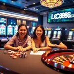 Experience thrilling gameplay at LC88 COM with vibrant casino tables and enthusiastic players.