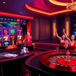 Engaged players enjoying the AF88 online casino experience at a vibrant betting table.