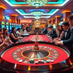 Exciting atmosphere at https://188bet8.me/ with animated players at a roulette table.