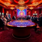 Experience the thrill of gaming at 8xx.com with players at a luxurious casino table.