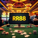 Experience thrilling casino gaming at RR88 with engaging tables and vibrant slot machines.