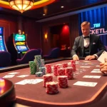 Players enjoying an exciting game at TV88 casino, featuring poker chips and vibrant roulette wheel.