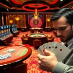 Experience thrilling gameplay at https://98winmb.com/ with vibrant casino tables, cards, and roulette wheels.