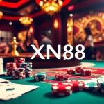 Experience thrilling gameplay at XN88 casino featuring vibrant poker tables and exciting roulette.