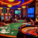 Experience exhilarating gameplay at LC 88 with vibrant casino tables and spinning roulette.