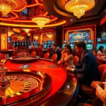 Players strategizing bets at the ALO789 casino table with vibrant ambiance.