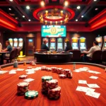 Experience thrilling poker action at https://tt88vip.top/ with colorful chips and a spinning roulette wheel.